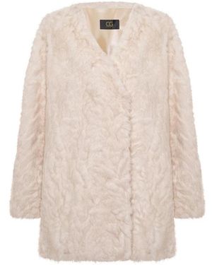 CESARE GASPARI Jassen ,Polyester Faux Fur Shearling Jassen - Naturel