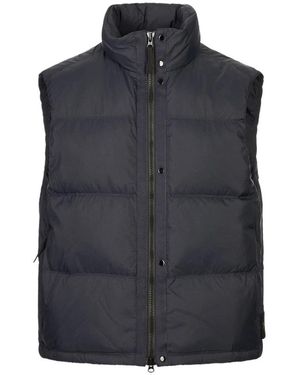 Stone Island Jassen ,Blauw ,Giubbotto Senza Maniche Piuma Rds