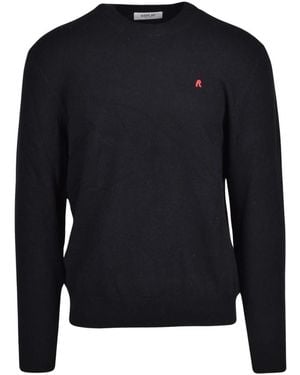 Replay Round-Neck Knitwear - Azul