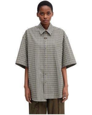 Martine Rose S/S Boxy Wrap Shirt - Grijs