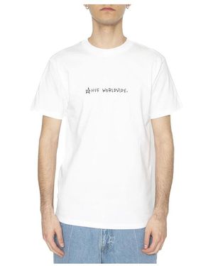 Huf Tops ,Wit ,Crew Neck T-Shirt