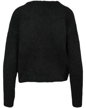 Patrizia Pepe Maglia Con Scollo Sul Retro - Zwart