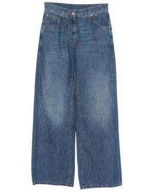 Brunello Cucinelli Wide Jeans - Blue