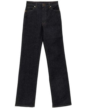 KHAITE Straight Jeans - Blauw