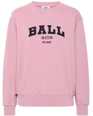 Ball Sportlicher sweatshirt mit smartem stickerei - Pink