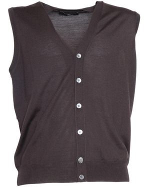 FILIPPO DE LAURENTIIS Sleeveless Jumpers - Brown