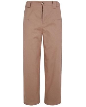 Chloé Straight Trousers - Marrón