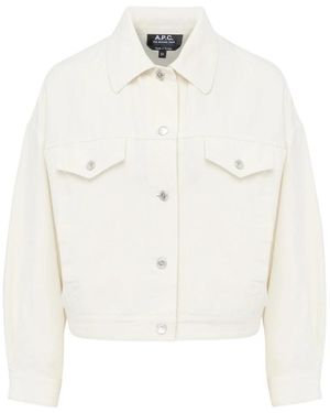 A.P.C. Denim Jackets - White