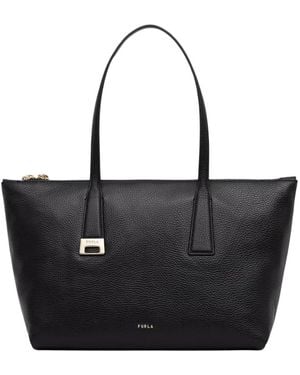 Furla Tassen ,Zwart ,Leer Olivia M Tote
