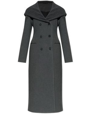 DIESEL Double-Breasted Coats - Negro