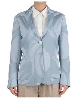 Kiton Fantasy Silk Blazer - Blauw