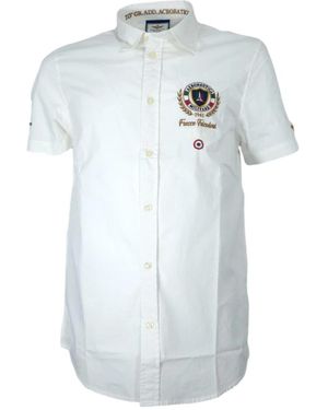 Aeronautica Militare Short Sleeve Shirts - Azul