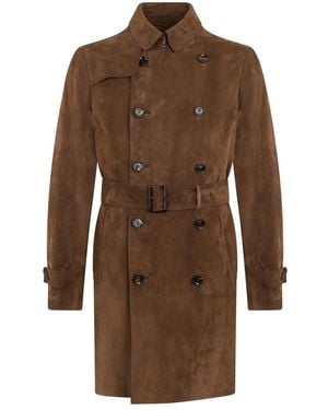 Moorer Trench Coats - Brown