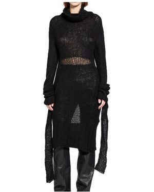 Yehuafan Knitted Dresses - Black