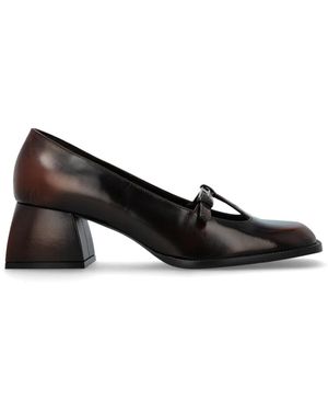 NODALETO Schoenen ,Bruin ,Schoenen Met Hakken Bulla Cara - Zwart