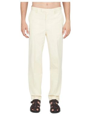 Diomene Straight Trousers - Natural