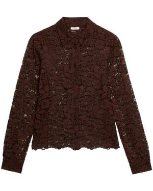 Oltre Lace Shirt - Bruin