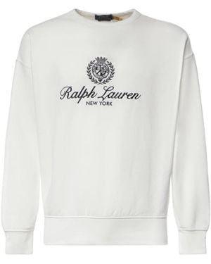 Polo Ralph Lauren Rl Fleece Relaxed Fit Sweatshirt - Wit
