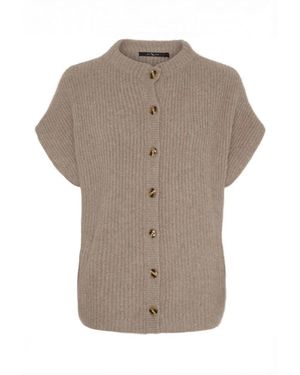 Btfcph Cashmere Met Wasbeer-Garen Cardigan - Grijs