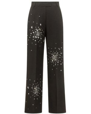 Des Phemmes Wide Trousers - Negro