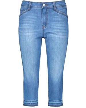 Gerry Weber Jeans ,Blauw ,Denim Soline Best 4Me Slim Fit Cropped Jeans