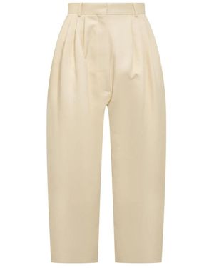 Calcaterra Cropped Trousers - Naturel