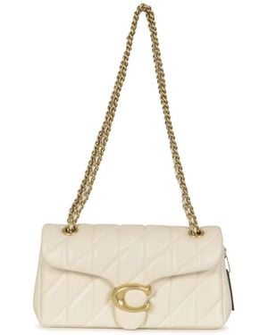 COACH Gepolsterte Tabby Schultertasche Mit Kette - Natur