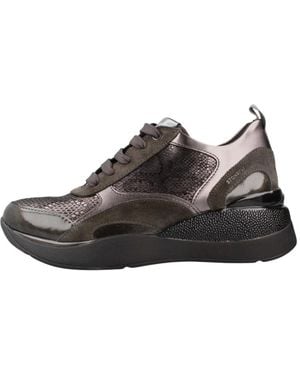 Stonefly Elettra 8 Snake Embossed Lt - Braun