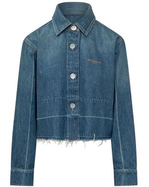 Givenchy Overhemden ,Blauw ,Denim Denim Shirts