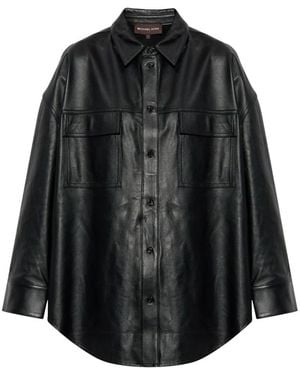 Michael Kors Leather Jackets - Black