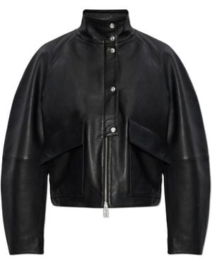 By Malene Birger Leather Jackets - Negro