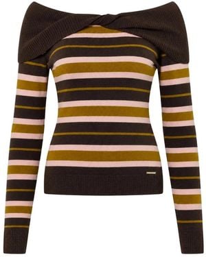 Twinset Trui Met Ronde Hals - Bruin