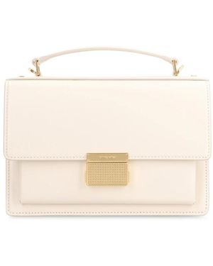 Golden Goose Leren Crossbody Tas Met Push-Lock - Naturel