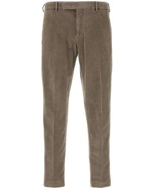 PT Torino Klassieke Corduroy Broek - Grijs