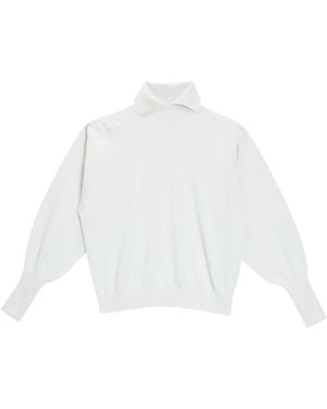 Genny Maglione Colletto Cashmere - Weiß