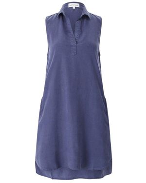 Bella Dahl Tencel Mini Shirt Dress - Blauw