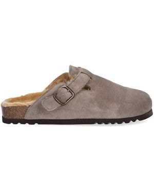 Scholl Schoenen ,Grijs ,Sabot - Bruin