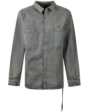 Rick Owens Denim Shirts - Grey
