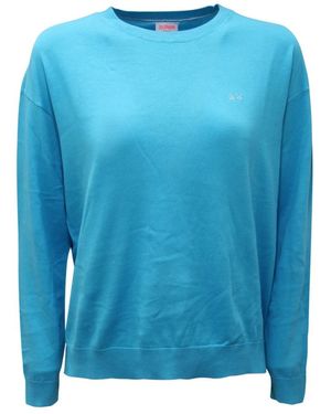 Sun 68 Round-Neck Knitwear - Azul