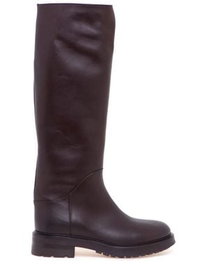 Strategia High Boots - Brown