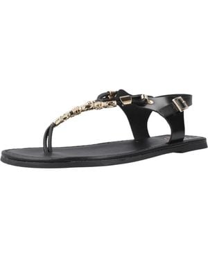 Porronet Flat Sandals - Negro