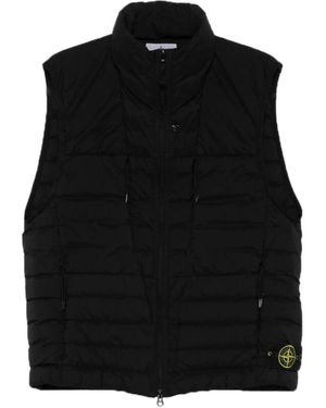 Stone Island Waistcoats - Black