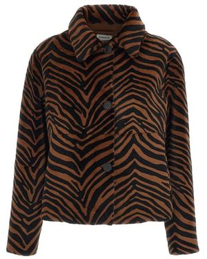 P.A.R.O.S.H. Faux Fur & Shearling Jackets - Marron