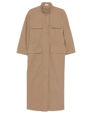 Brunello Cucinelli Single-Breasted Coats - Neutro