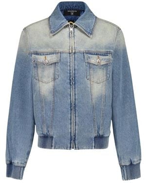Balmain Denim Jackets - Blue