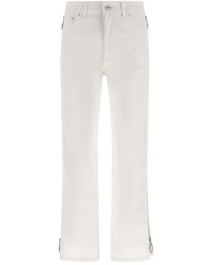 Rabanne Jeans ,Wit ,Katoen Zip Jeans