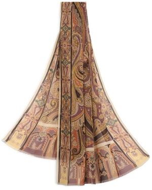 Etro Paisley Sjaal - Bruin