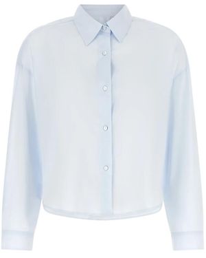 Xacus Heather Crop Shirt - Blau