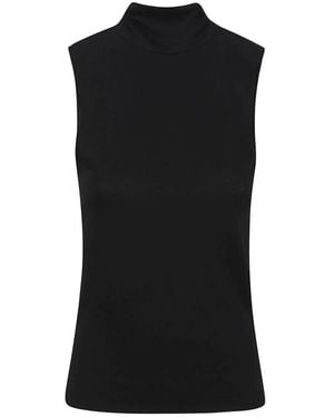 Majestic Filatures Sleeveless Tops - Black