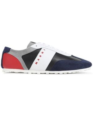 Marni Ovine Leather Trainers - Blue
